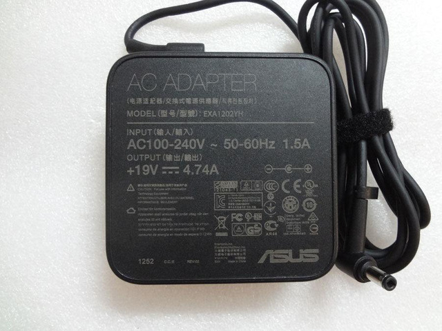 Genuine OEM F Asus 19V 4.74A K53SC K53SJ X5DI X52N X52D X52J X5AV 90W AC Adapter