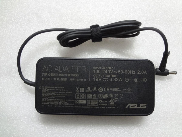 Genuine OEM ASUS 120W 19V 6.32A AC/DC Adapter for ASUS ROG GL552VW-DH71 Notebook