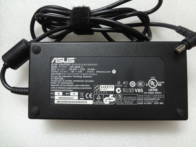 Original OEM 180W 19.5V AC/DC Adapter for ASUS ROG G750JM-DS71 Gaming Laptop