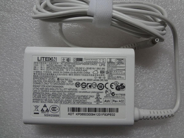 Liteon 65W For Acer Aspire S7-391-6810 S7-391-6822 Original OEM AC Adapter