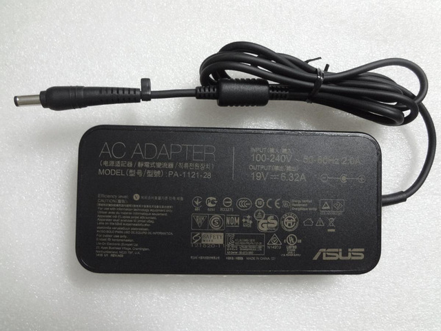 Genuine N120W-02 Slim Fr Asus 19V 6.32A ROG GL552VW GL752VW G55V 120W AC Adapter