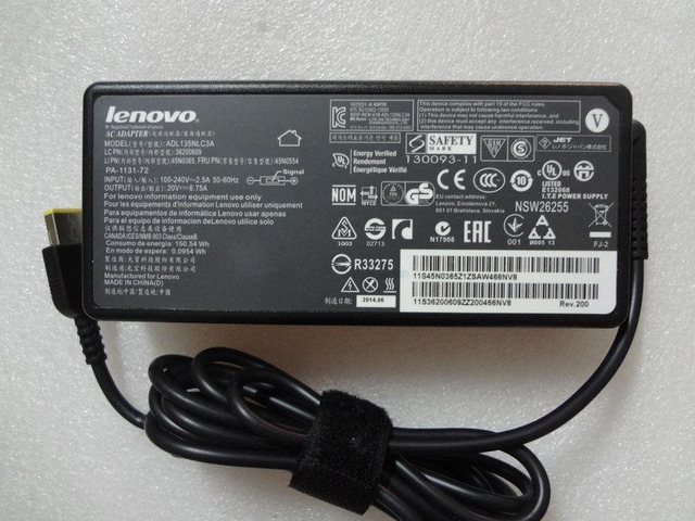 OEM Original f Lenovo 20V 6.75A 135W IdeaPad Y50 59416738/i7-4700HQ Power Supply