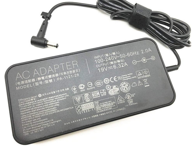 Replacement AC Adapter 6.32A for ASUS N56VM-SB71 N551JQ-EH71 ROG GL752VW-Q72SX-CB Notebook N56JR-DS71 120W 19V