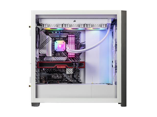 Velztorm White Aciex Custom Built Gaming Desktop PC (Intel i9-14900K, Radeon RX 9070 XT, 32GB DDR5, 2TB PCIe SSD, RGB Fans, 360mm AIO, 1000W PSU,...