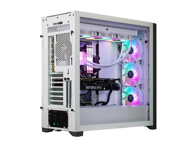 Velztorm White Aciex Custom Built Gaming Desktop PC (Intel i9-14900K, GeForce RTX 5060, 32GB DDR5, 2TB PCIe SSD, RGB Fans, 360mm AIO, 1000W PSU,...