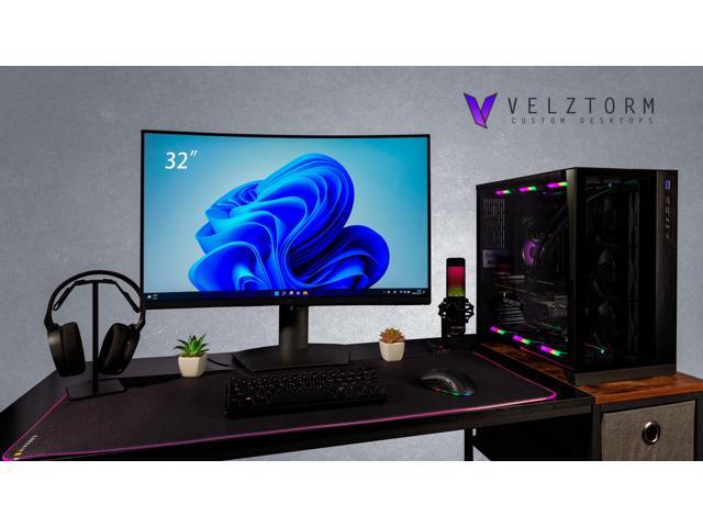 Velztorm Orix Gaming Desktop PC (Intel i9-12900K, GeForce RTX 5060, 32GB DDR5, 2TB PCIe SSD, 360mm AIO, 850W PSU, WiFi 6E, Bluetooth 5.2, RJ-45, 1...