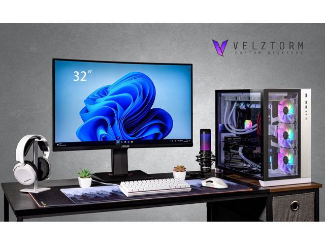 Velztorm Lux Lyte Custom Built Gaming Desktop PC (AMD Ryzen 9 - 5900X, GeForce RTX 5090, 32GB DDR4, 2TB PCIe SSD, 360mm AIO, 1000W PSU, WiFi 5,...