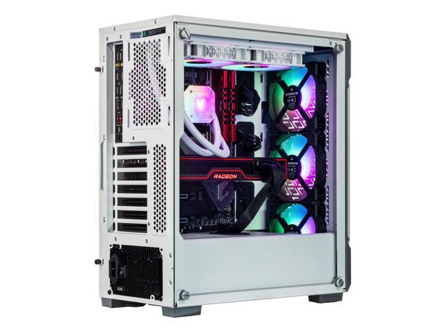 Velztorm White Ferrux II Custom Built Gaming Desktop PC (Intel i9-12900K, Radeon RX 9070 XT, 32GB DDR4, 2TB PCIe SSD, RGB Fans, 240mm AIO, 750W...