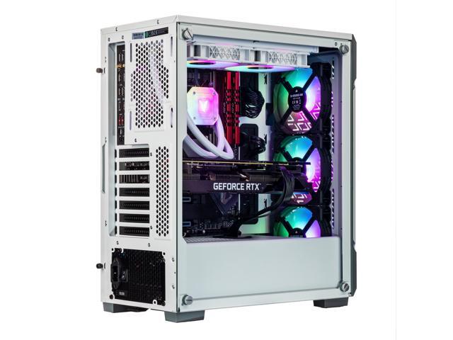 Velztorm White Ferrux II Custom Built Gaming Desktop PC (Intel i9-12900K, GeForce RTX 5060, 32GB DDR4, 2TB PCIe SSD, RGB Fans, 240mm AIO, 750W PSU,...