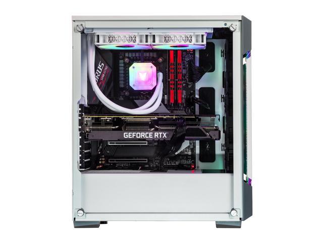 Velztorm White Ferrux II Custom Built Gaming Desktop PC (Intel i9-12900K, GeForce RTX 5060, 32GB DDR4, 2TB PCIe SSD, RGB Fans, 240mm AIO, 750W PSU,...