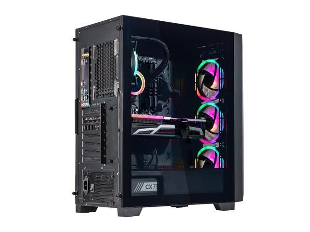Velztorm Pilum Gaming Desktop PC (AMD Ryzen 7 5700X, AMD Radeon RX 9060 XT, 32GB DDR4, 2TB PCIe SSD, 120mm AIO, 750W PSU, RJ-45, 1 Display Port,...