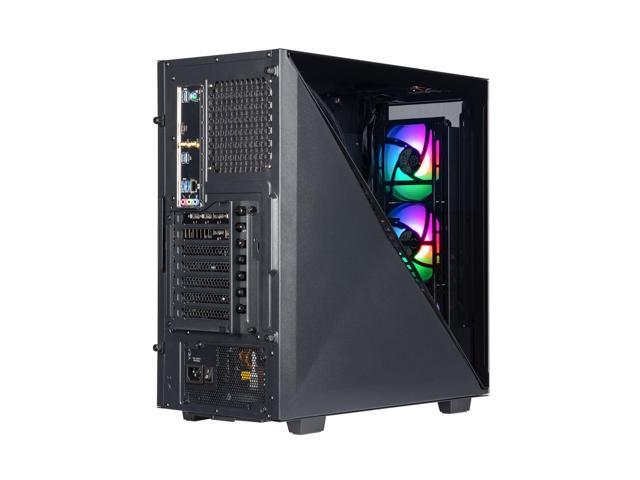 Velztorm Black Gladio Custom Built Gaming Desktop PC (AMD Ryzen 9 5900X, AMD Radeon RX 9060 XT, 32GB DDR4, 2TB PCIe SSD, 120mm AIO, 750W PSU,...
