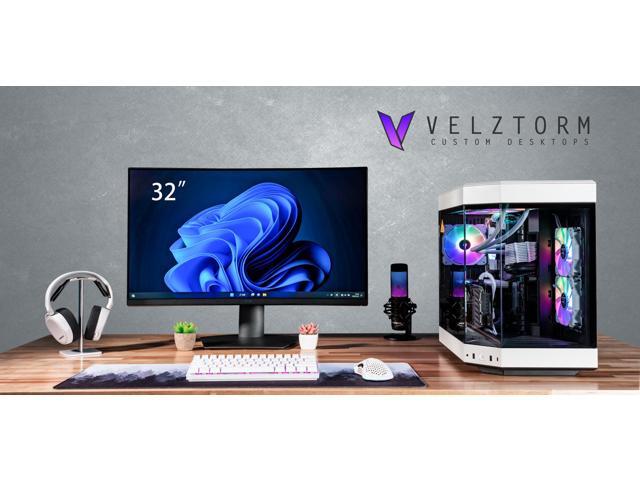 Velztorm Praetix Custom Built Gaming Desktop PC (Intel i9-14900K, GeForce RTX 5060, 32GB DDR5, 2TB PCIe SSD, RGB Fans, 360mm AIO, 1000W PSU, WiFi...