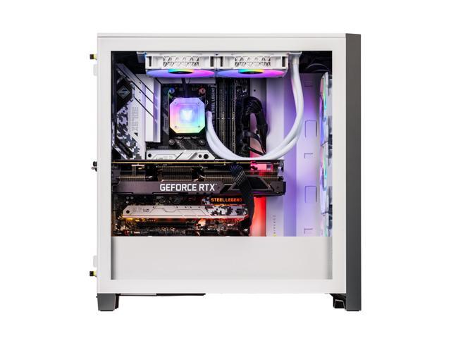 Velztorm White Armix Custom Built Gaming Desktop PC (AMD Ryzen 9 7900X, GeForce RTX 5060, 32GB DDR5, 2TB PCIe SSD, RGB Fans, 240mm AIO, 1000W PSU,...