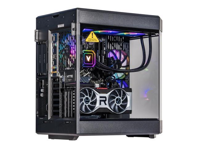 Velztorm Black Praetix Custom Built Gaming Desktop PC (Intel i9-14900K, AMD Radeon RX 9060 XT, 32GB DDR5, 2TB PCIe SSD, RGB Fans, 360mm AIO, 1000W...