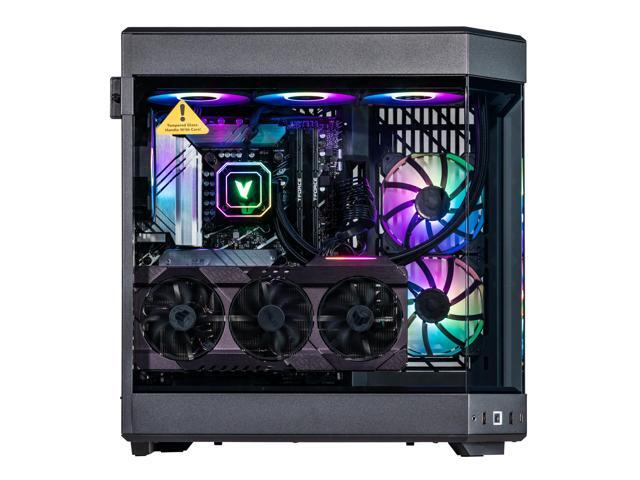 Velztorm Black Praetix Custom Built Gaming Desktop PC (Intel i9-14900K, GeForce RTX 5070, 64GB DDR5, 4TB PCIe SSD + 6TB HDD, RGB Fans, 360mm AIO,...