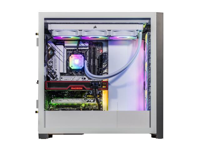 Velztorm White Aciex 3D Custom Built Gaming Desktop PC (AMD Ryzen 7 7800X3D, Radeon RX 9070 XT, 32GB DDR5, 2TB PCIe SSD, RGB Fans, 360mm AIO, 1000W...