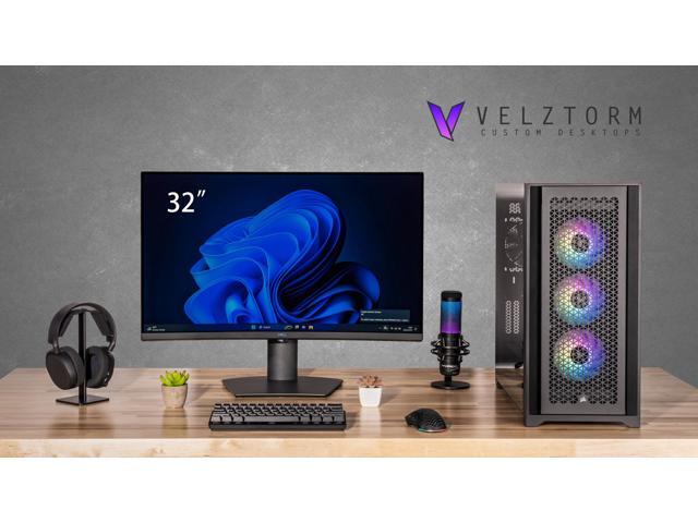 Velztorm Aciex 3D Custom Built Gaming Desktop PC (AMD Ryzen 7 7800X3D, GeForce RTX 5080, 32GB DDR5, 2TB PCIe SSD, 360mm AIO, 1000W PSU, WiFi 6E,...