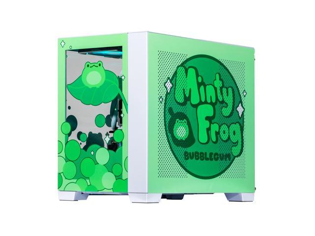 Velztorm Minty Frog Custom Built Gaming Desktop PC (AMD Ryzen 7 5700X, AMD Radeon RX 9060 XT, 32GB DDR4, 2TB PCIe SSD, RGB Fans, 240mm AIO, 850W...