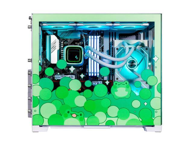Velztorm Minty Frog Custom Built Gaming Desktop PC (AMD Ryzen 7 5700X 8-Core, Radeon RX 6900 XT, Wifi, Bluetooth, HDMI, USB 3.2, Display Port, Green)