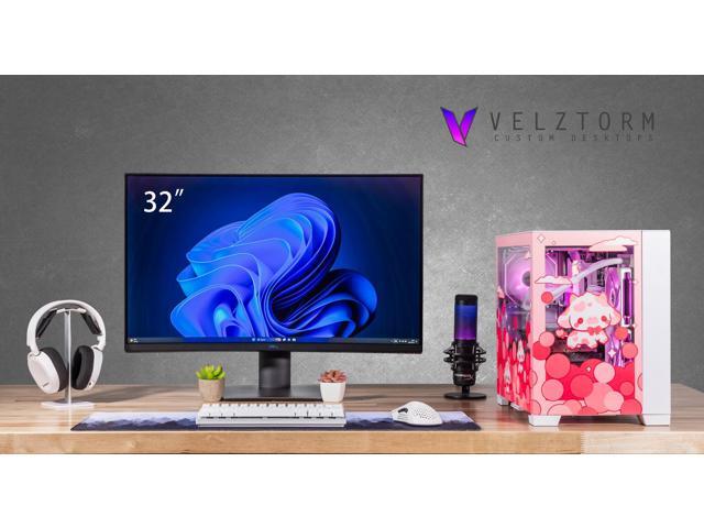 Velztorm Bubble Cow Custom Built Gaming Desktop PC (AMD Ryzen 7 5700X, GeForce RTX 5080, 32GB DDR4, 2TB PCIe SSD, RGB Fans, 240mm AIO, 850W PSU,...