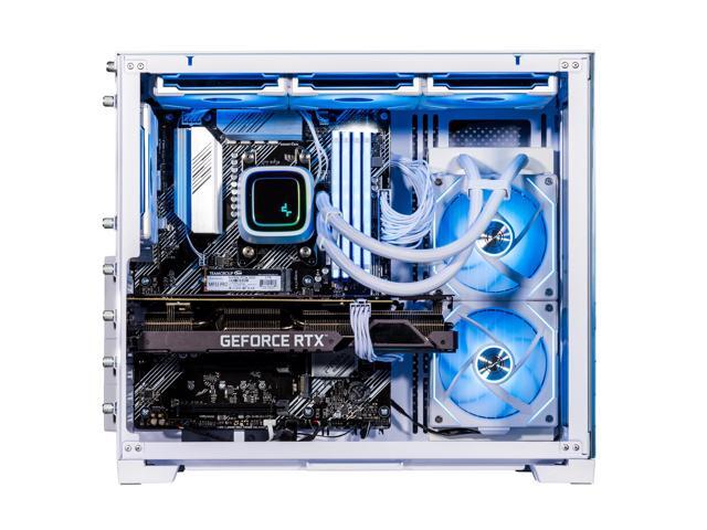 Velztorm Frosty Dragon Custom Built Gaming Desktop PC (AMD Ryzen 7 5700X, GeForce RTX 5080, 32GB DDR4, 2TB PCIe SSD, RGB Fans, 240mm AIO, 850W PSU,...