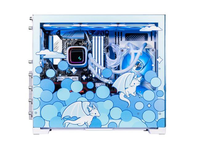 Velztorm Frosty Dragon Custom Built Gaming Desktop PC (AMD Ryzen 7 5700X, AMD Radeon RX 9060 XT, 32GB DDR4, 2TB PCIe SSD, RGB Fans, 240mm AIO, 850W...