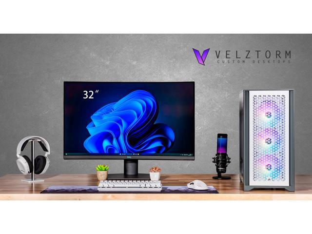 Velztorm iCUE Certified Argentux Custom Built Gaming Desktop PC (Intel i7-11700K, GeForce RTX 5070, 32GB DDR4, 2TB PCIe SSD, RGB Fans, 240mm AIO,...