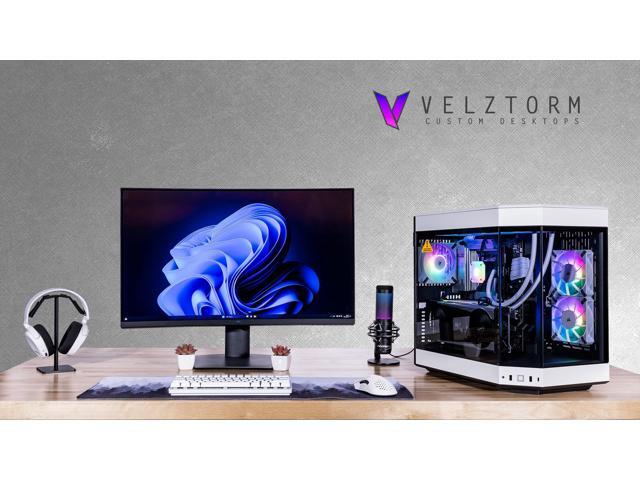 Velztorm Praetix 3D Custom Built Gaming Desktop PC (AMD Ryzen 7 9800X3D, AMD Radeon RX 9060 XT, 64GB DDR5, 8TB PCIe SSD, RGB Fans, 360mm AIO, 1000W...