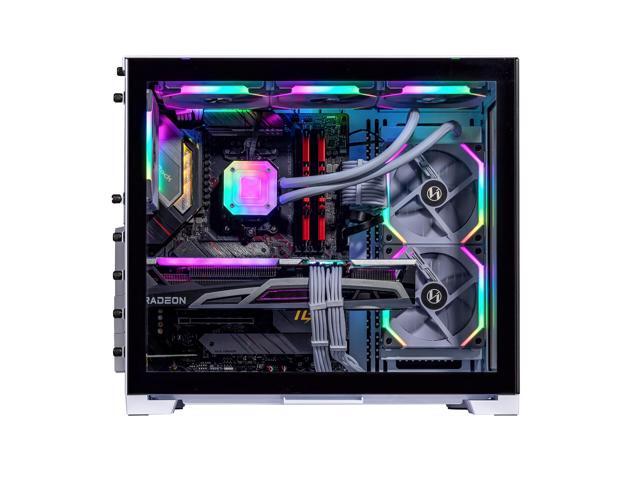 Velztorm Mini Lux Gaming Desktop PC (AMD Ryzen 9 5950X, AMD Radeon RX 9060 XT, 32GB DDR4, 2TB PCIe SSD, 240mm AIO, 750W PSU, WiFi 4, RJ-45, 1...