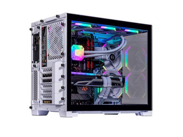 Velztorm Mini Lux Gaming Desktop PC (AMD Ryzen 9 5950X, AMD Radeon RX 9060 XT, 32GB DDR4, 2TB PCIe SSD, 240mm AIO, 750W PSU, WiFi 4, RJ-45, 1...