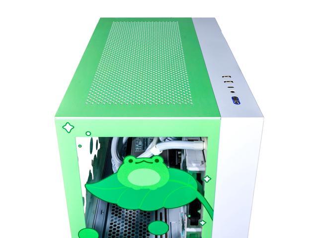 Velztorm Minty Frog Custom Built Gaming Desktop PC (AMD Ryzen 7 5700X, AMD Radeon RX 9060 XT, 32GB DDR4, 2TB PCIe SSD, RGB Fans, 240mm AIO, 850W...