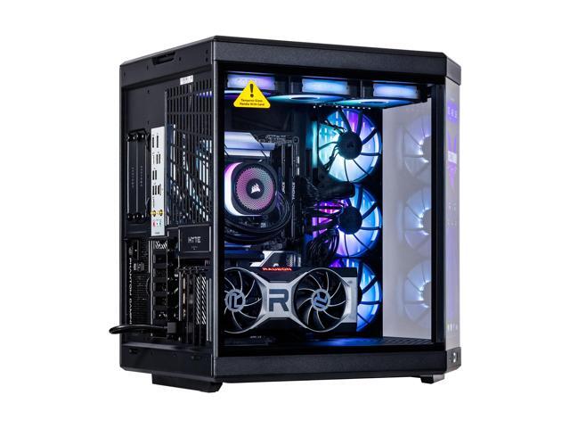 Velztorm LCD Black Praetix Custom Built Gaming Desktop PC (Intel i9-14900K, AMD Radeon RX 9060 XT, 32GB DDR5, 2TB PCIe SSD, RGB Fans, 360mm AIO,...