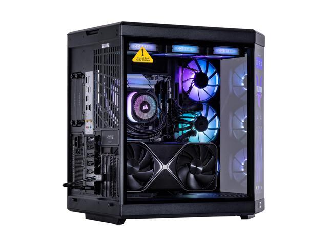 Velztorm LCD Black Praetix Custom Built Gaming Desktop PC (Intel i9-14900K, GeForce RTX 5060, 32GB DDR5, 2TB PCIe SSD, RGB Fans, 360mm AIO, 1000W...