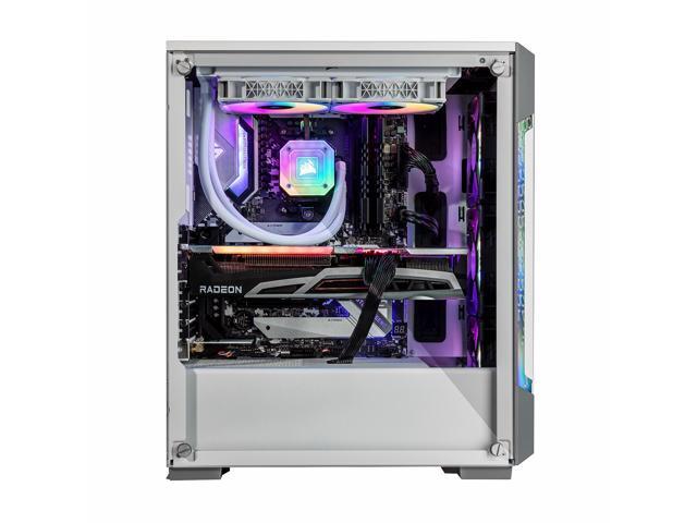 Velztorm White Ferrux Gaming Desktop PC (AMD Ryzen 9 - 5900X, Radeon RX 9070 XT, 32GB DDR4, 2TB PCIe SSD, 240mm AIO, 750W PSU, RJ-45, 1 Display...