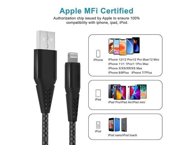 Long iPhone Charger Cord 20FT (6M) [Apple MFi Certified] Extra Long iPhone Cable Fast Apple Charger Cable Nylon Braided USB Lightning Cable 2.4A...