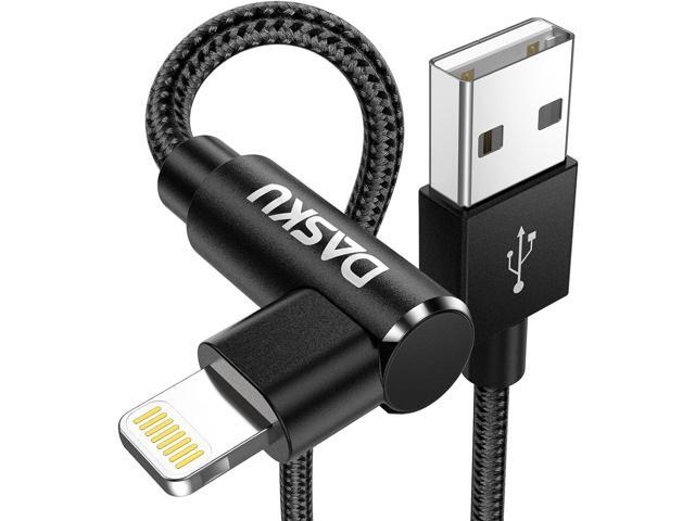 2Pack 90 Degree iPhone Charging Cord 6Ft Right Angle Nylon Braided Mfi Certified Gaming Charger Cable Compatible with iPhone 14 13 12 11 Pro Max XS...