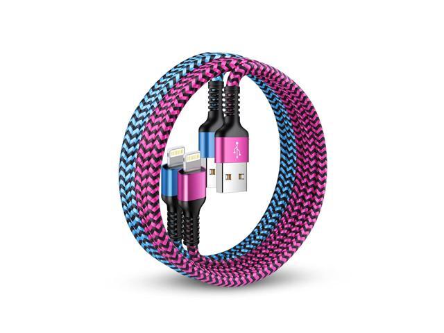 iPhone Charger Cable, [2pack/3ft] Apple Lightning Cord for iPhone 14 Pro Max 13 12 Pro/11/XS/XR/X/8 Plus/7, iPad Mini, iPad Air, USB-A Braided...