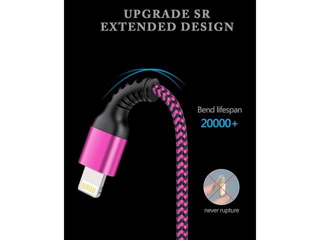 iPhone Charger Cable, [2pack/3ft] Apple Lightning Cord for iPhone 14 Pro Max 13 12 Pro/11/XS/XR/X/8 Plus/7, iPad Mini, iPad Air, USB-A Braided...
