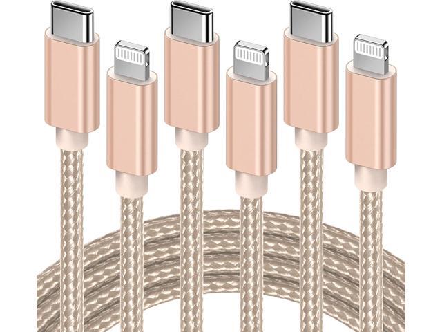 Marchpowe USB C to Lightning Cable - MFi Certified iPhone 14 Fast Charger Cord 3Pack 6ft Charging Cable Compatible with iPhone 14 13 12 Pro Max...