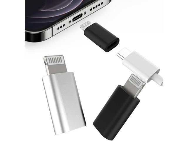3Pack USB C to Lightning Adapter Lightning Male to USBC Female Adapter Type c Port Power Charger Plug Charging Cable Connector for Apple for iPhone.