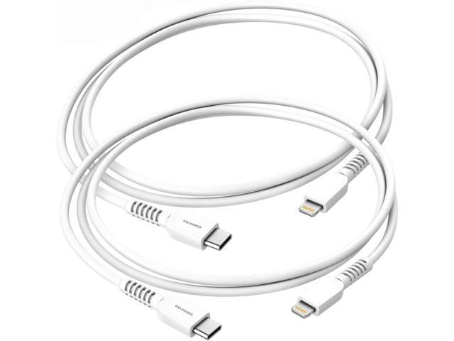 GALVANOX iPhone 12/13, iPhone 14 Charger Cables (USB C to Lightning) 2 Pack (3ft & 5ft) Apple MFi Certified Cords for iPhone 11/12/13/14 Pro Max...