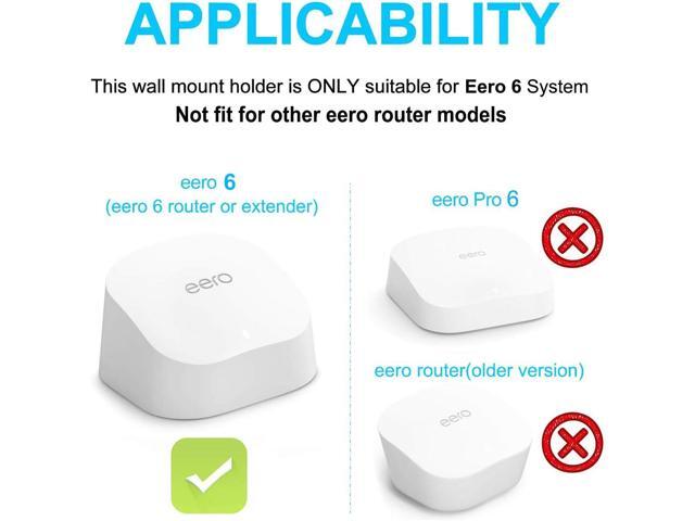 Outlet Wall Mount Only for eero 6 & eero 6+ mesh Wi-Fi System, No Messy Wires & Space Saving Outlet Mount Holder for eero 6 Extender (3 Pack)
