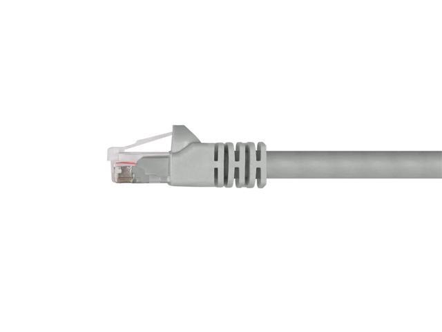 Monoprice Cat6 Ethernet Patch Cable - 25 Feet - Gray Network Internet Cord - RJ45, Stranded, 550Mhz, UTP, Pure Bare Copper Wire, 24AWG