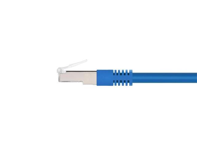 Monoprice Cat6A Ethernet Patch Cable - 14 Feet - Blue Network Internet Cord - RJ45, Stranded, 550Mhz, STP, Pure Bare Copper Wire, 10G, 26AWG -...