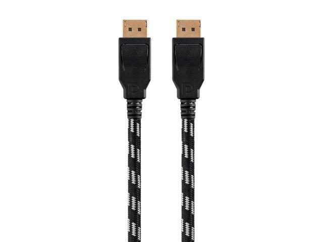 Monoprice Braided DisplayPort 1.4 Cable - 10 Feet - Gray, 8K Capable For Graphic Design, TV Walls and PC Gaming