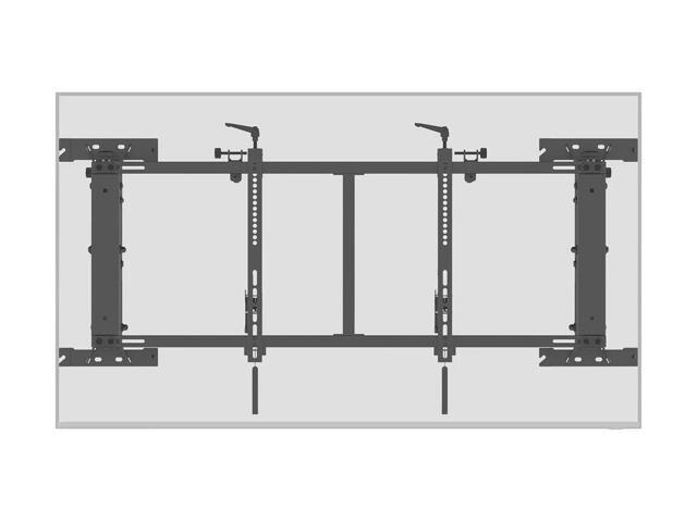 Monoprice Push-to-Pop-Out Wall Mount for 50in to 55in Screens, Max Weight 154 lbs, VESA Patterns up to 800x400 - Commercial Series