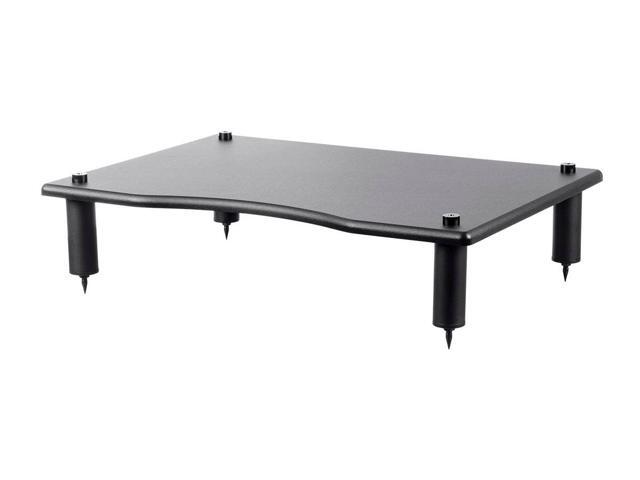 Monolith Amplifier/Component Stand - Black (23.8 x 16.7 x 4.7 Inches) Compatible With Bose, Polk, Sony, Yamaha, Pioneer and others