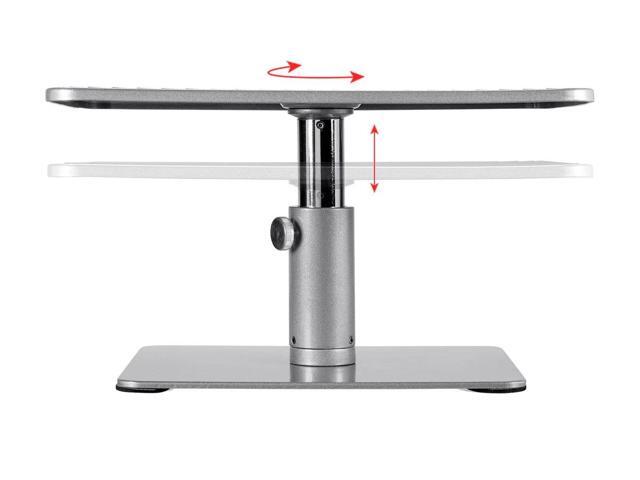 Monoprice Universal Monitor Riser Stand - Silver Perfect For Raising Your Monitor About 4.7 to 6.7 Inches - Workstream Collection