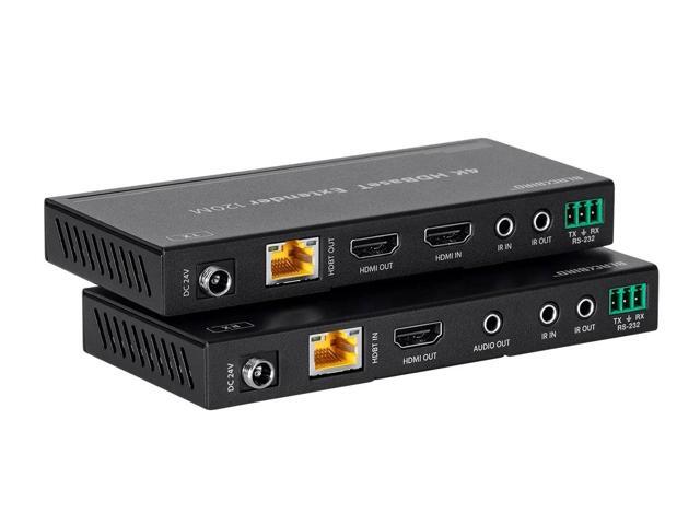 Monoprice Blackbird 4K HDBaseT Extender Kit, 120m, HDR, 18Gbps, 4K@60Hz, YCbCr 4:4:4, HDCP 2.2, PoC, RS-232, Loop Out and Bidirectional IR